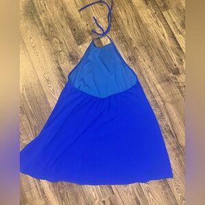 Show Me Your Mumu Katy Halter Dress- royal blue